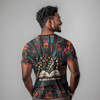 Chimamanda Ngozi Adichie T shirt with Monochrome Portrait, The Danger of a Single Story Quote - Wonder Print Shop