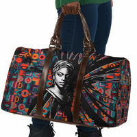 Chimamanda Ngozi Adichie Travel Bag with Monochrome Portrait, The Danger of a Single Story Quote - Wonder Print Shop