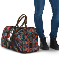 Chimamanda Ngozi Adichie Travel Bag with Monochrome Portrait, The Danger of a Single Story Quote - Wonder Print Shop
