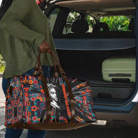 Chimamanda Ngozi Adichie Travel Bag with Monochrome Portrait, The Danger of a Single Story Quote - Wonder Print Shop