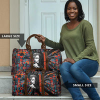 Chimamanda Ngozi Adichie Travel Bag with Monochrome Portrait, The Danger of a Single Story Quote - Wonder Print Shop