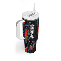 Chimamanda Ngozi Adichie Tumbler With Handle with Monochrome Portrait, The Danger of a Single Story Quote - Wonder Print Shop
