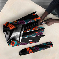 Chimamanda Ngozi Adichie Umbrella with Monochrome Portrait, The Danger of a Single Story Quote - Wonder Print Shop