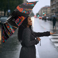 Chimamanda Ngozi Adichie Umbrella with Monochrome Portrait, The Danger of a Single Story Quote - Wonder Print Shop