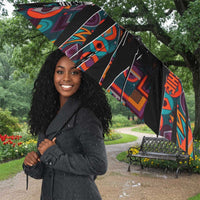 Chimamanda Ngozi Adichie Umbrella with Monochrome Portrait, The Danger of a Single Story Quote - Wonder Print Shop