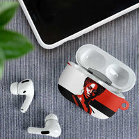 Chimamanda Ngozi Adichie AirPods Case with Bold Red Portrait, We Should All Be Feminists Quote - Wonder Print Shop
