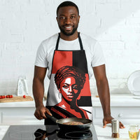 Chimamanda Ngozi Adichie Apron with Bold Red Portrait, We Should All Be Feminists Quote - Wonder Print Shop
