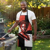 Chimamanda Ngozi Adichie Apron with Bold Red Portrait, We Should All Be Feminists Quote - Wonder Print Shop