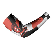 Chimamanda Ngozi Adichie Arm Sleeves with Bold Red Portrait, We Should All Be Feminists Quote - Wonder Print Shop