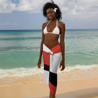 Chimamanda Ngozi Adichie Sarong with Bold Red Portrait, We Should All Be Feminists Quote - Wonder Print Shop