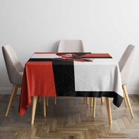 Chimamanda Ngozi Adichie Tablecloth with Bold Red Portrait, We Should All Be Feminists Quote - Wonder Print Shop