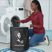 Chimamanda Ngozi Adichie Laundry Basket with Expressive Speaking Portrait, Stories Shape Reality - Wonder Print Shop