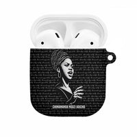 Chimamanda Ngozi Adichie AirPods Case with Expressive Speaking Portrait, Stories Shape Reality - Wonder Print Shop