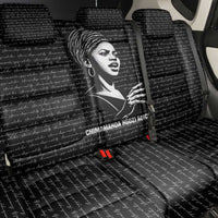 Chimamanda Ngozi Adichie Back Car Seat Cover with Expressive Speaking Portrait, Stories Shape Reality - Wonder Print Shop