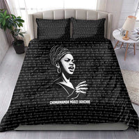 Chimamanda Ngozi Adichie Bedding Set with Expressive Speaking Portrait, Stories Shape Reality - Wonder Print Shop