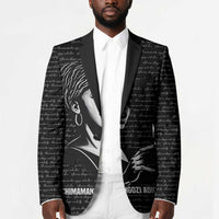 Chimamanda Ngozi Adichie Blazer with Expressive Speaking Portrait, Stories Shape Reality - Wonder Print Shop