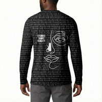 Chimamanda Ngozi Adichie Button Sweatshirt with Expressive Speaking Portrait, Stories Shape Reality