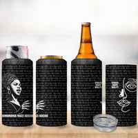 Chimamanda Ngozi Adichie 4 in 1 Can Cooler Tumbler with Expressive Speaking Portrait, Stories Shape Reality - Wonder Print Shop