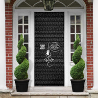 Chimamanda Ngozi Adichie Door Cover with Expressive Speaking Portrait, Stories Shape Reality - Wonder Print Shop