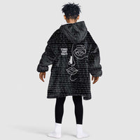 Chimamanda Ngozi Adichie Kid Wearable Blanket Hoodie with Expressive Speaking Portrait, Stories Shape Reality - Wonder Print Shop