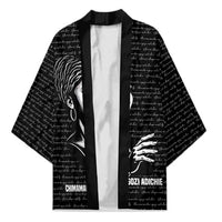 Chimamanda Ngozi Adichie Kimono with Expressive Speaking Portrait, Stories Shape Reality - Wonder Print Shop