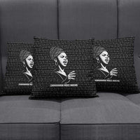 Chimamanda Ngozi Adichie Pillow Cover with Expressive Speaking Portrait, Stories Shape Reality - Wonder Print Shop
