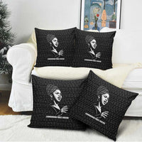 Chimamanda Ngozi Adichie Pillow Cover with Expressive Speaking Portrait, Stories Shape Reality - Wonder Print Shop
