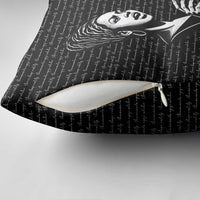 Chimamanda Ngozi Adichie Pillow Cover with Expressive Speaking Portrait, Stories Shape Reality - Wonder Print Shop