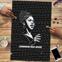 Chimamanda Ngozi Adichie Puzzle with Expressive Speaking Portrait, Stories Shape Reality - Wonder Print Shop