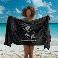Chimamanda Ngozi Adichie Sarong with Expressive Speaking Portrait, Stories Shape Reality - Wonder Print Shop