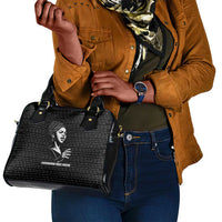 Chimamanda Ngozi Adichie Shoulder Handbag with Expressive Speaking Portrait, Stories Shape Reality - Wonder Print Shop