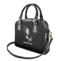 Chimamanda Ngozi Adichie Shoulder Handbag with Expressive Speaking Portrait, Stories Shape Reality - Wonder Print Shop