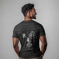 Chimamanda Ngozi Adichie T shirt with Expressive Speaking Portrait, Stories Shape Reality - Wonder Print Shop