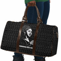 Chimamanda Ngozi Adichie Travel Bag with Expressive Speaking Portrait, Stories Shape Reality - Wonder Print Shop