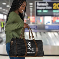 Chimamanda Ngozi Adichie Travel Bag with Expressive Speaking Portrait, Stories Shape Reality - Wonder Print Shop