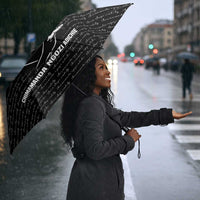Chimamanda Ngozi Adichie Umbrella with Expressive Speaking Portrait, Stories Shape Reality - Wonder Print Shop