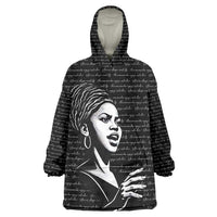 Chimamanda Ngozi Adichie Wearable Blanket Hoodie with Expressive Speaking Portrait, Stories Shape Reality - Wonder Print Shop
