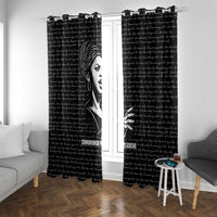 Chimamanda Ngozi Adichie Window Curtain with Expressive Speaking Portrait, Stories Shape Reality - Wonder Print Shop