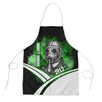 Garrett Morgan Apron with Gas Mask Invention Illustration, Inventing to Save Lives Quote - Wonder Print Shop