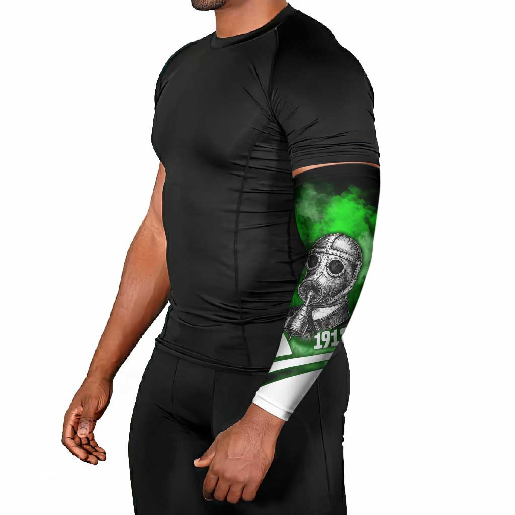 Garrett Morgan Arm Sleeves with Gas Mask Invention Illustration, Inventing to Save Lives Quote - Wonder Print Shop