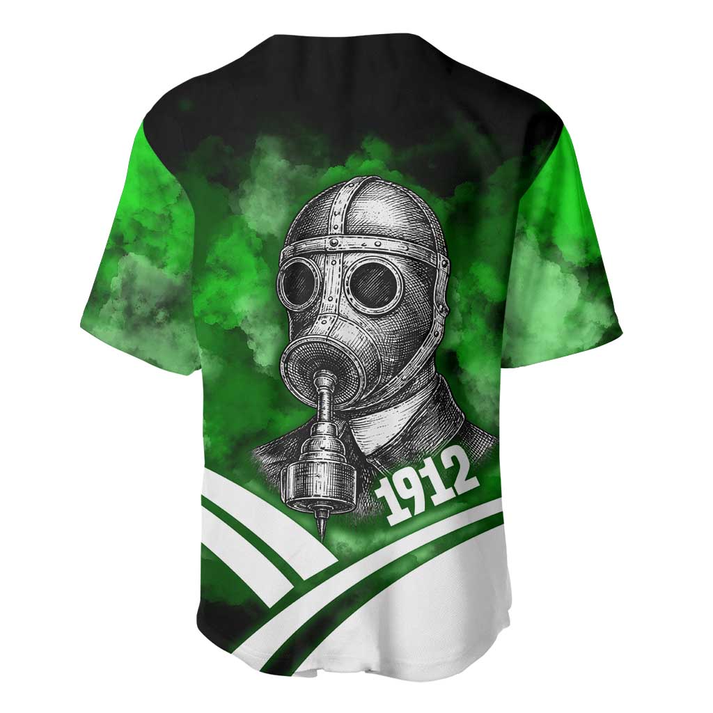 Garrett Morgan Baseball Jersey with Gas Mask Invention Illustration, Inventing to Save Lives Quote - Wonder Print Shop