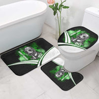 Garrett Morgan Bathroom Set with Gas Mask Invention Illustration, Inventing to Save Lives Quote - Wonder Print Shop