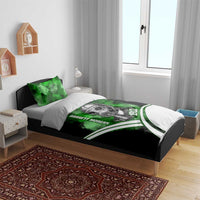 Garrett Morgan Bedding Set with Gas Mask Invention Illustration, Inventing to Save Lives Quote - Wonder Print Shop