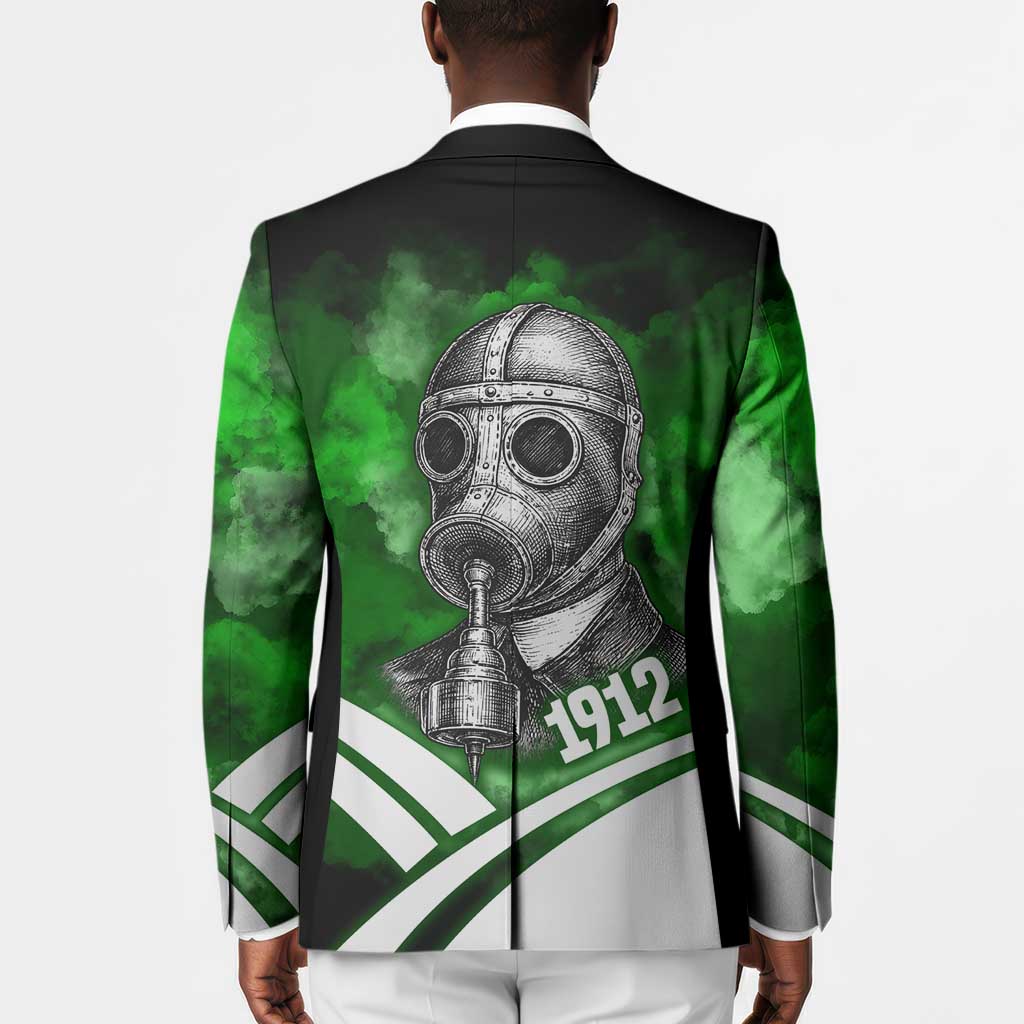 Garrett Morgan Blazer with Gas Mask Invention Illustration, Inventing to Save Lives Quote - Wonder Print Shop