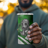 Garrett Morgan 4 in 1 Can Cooler Tumbler with Gas Mask Invention Illustration, Inventing to Save Lives Quote - Wonder Print Shop