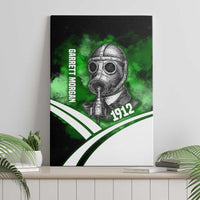 Garrett Morgan Canvas Wall Art with Gas Mask Invention Illustration, Inventing to Save Lives Quote - Wonder Print Shop