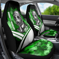 Garrett Morgan Car Seat Cover with Gas Mask Invention Illustration, Inventing to Save Lives Quote - Wonder Print Shop