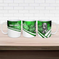 Garrett Morgan Ceramic Mug with Gas Mask Invention Illustration, Inventing to Save Lives Quote - Wonder Print Shop