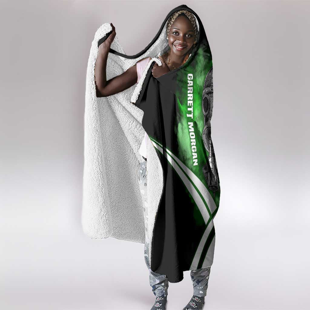 Garrett Morgan Hooded Blanket with Gas Mask Invention Illustration, Inventing to Save Lives Quote - Wonder Print Shop