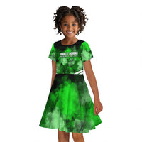 Garrett Morgan Kid Short Sleeve Dress with Gas Mask Invention Illustration, Inventing to Save Lives Quote - Wonder Print Shop